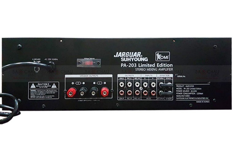 sự khác biệt của Amply Jarguar 203 Limited Edition (Cty Komi)