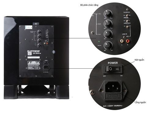 Loa Sub Guinness SB-1800 III